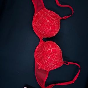Victoria Secret valentine’s day collection red lace bra